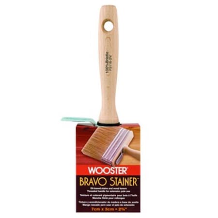 Wooster F5116 2.75 in. Bravo Stainer Bristle Brush 71497189356